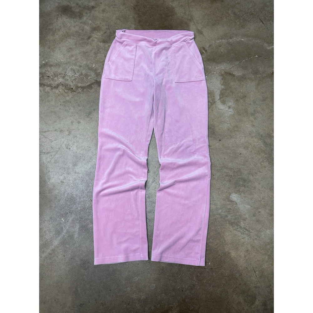 Juicy Couture Women's Velour Getaway Bottom Drawstring Pant | Pink Medium